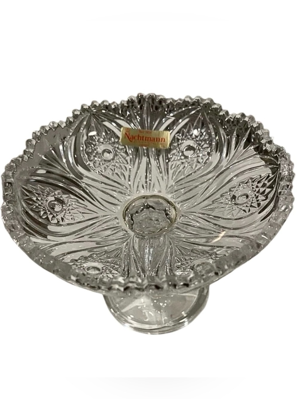 EUC Vintage Nachtmann Crystal Pedestal Bowl